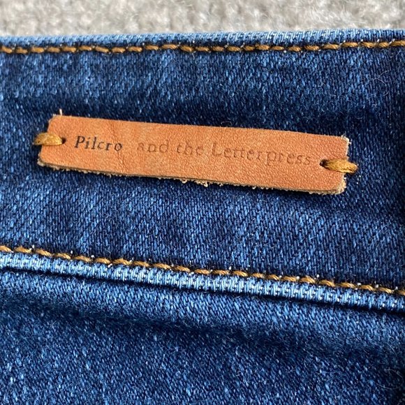 Pilcro and the Letterpress Mid-rise Skinny Jeans Size 25 - Picture 10 of 12